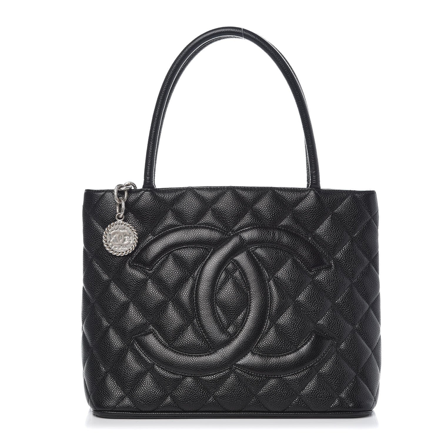 Chanel Caviar Quilted Medallion Tote Black 1 of 6