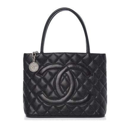 Chanel Caviar Quilted Medallion Tote Black 1 of 6