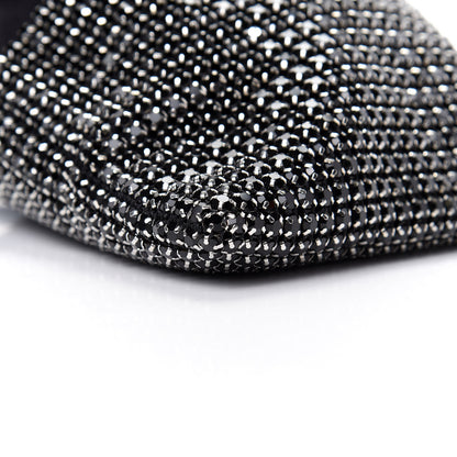 Alexander Wang Lambskin Crystal Rhinestone Ryan Mini Drawstring Bag Black 6 of 9