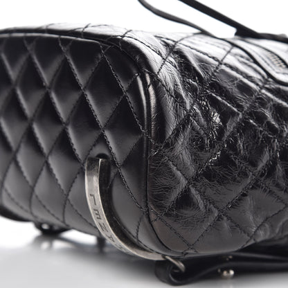 Chanel Glazed Calfskin Quilted Small Salzburg Mountain Backpack Black 10 of 10