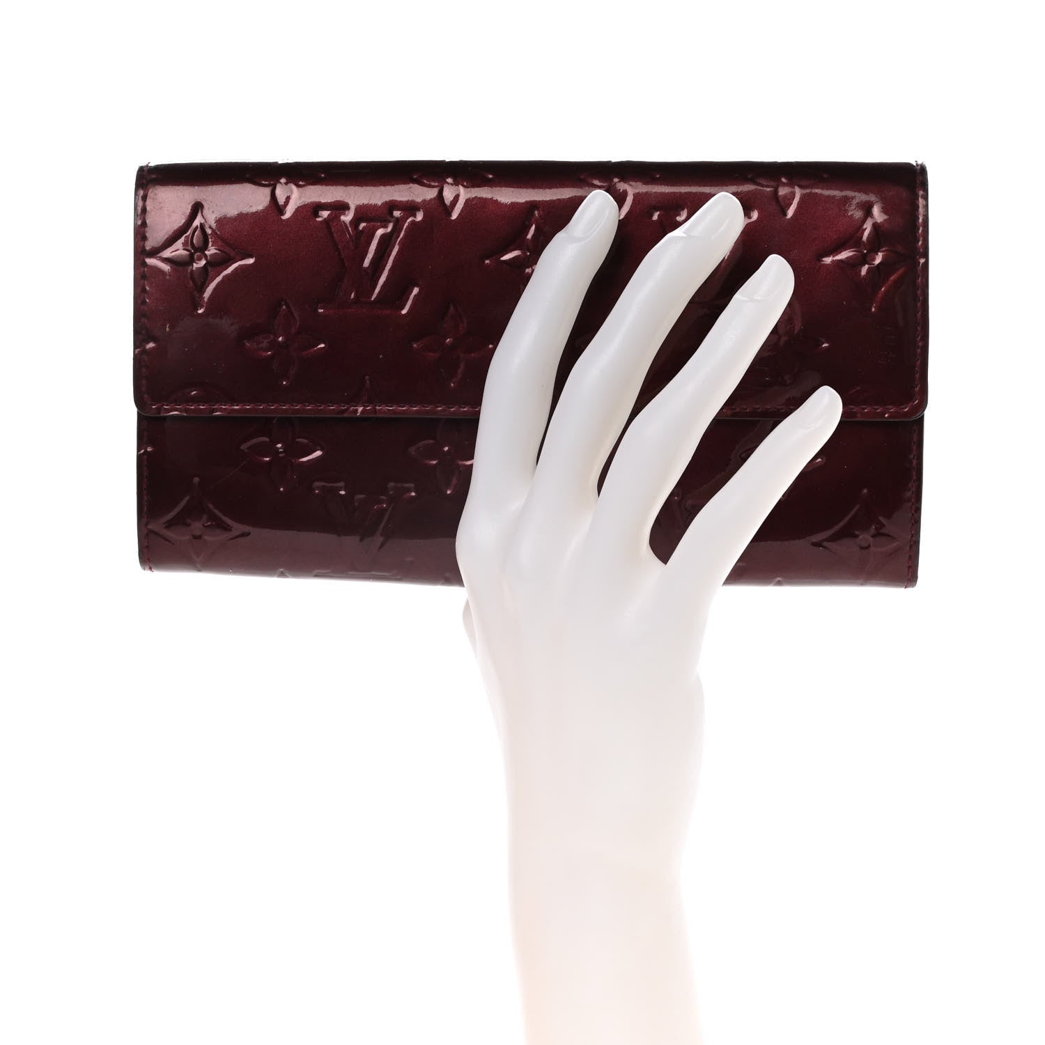 Louis Vuitton Vernis Sarah Wallet Amarante 2 of 17