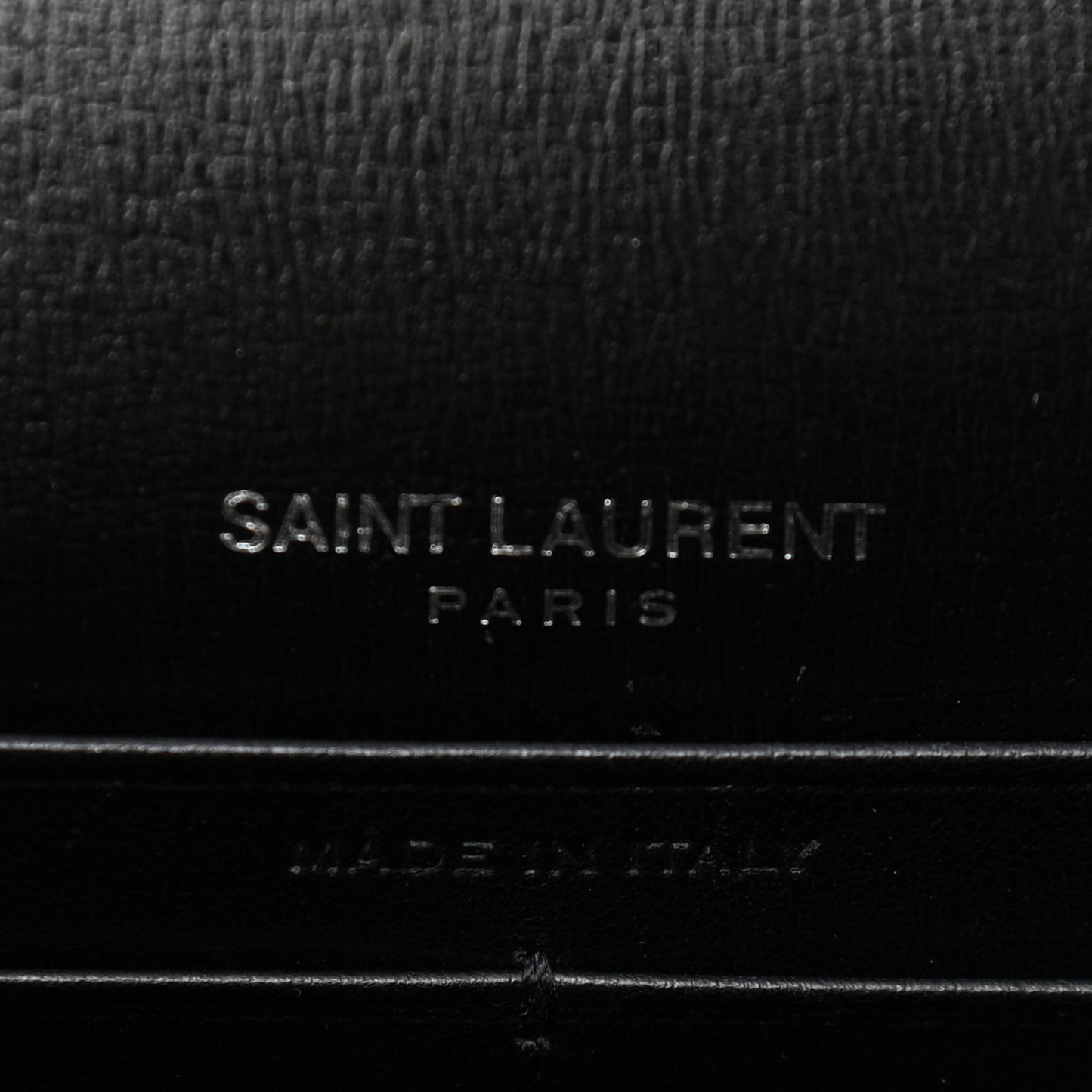 Calfskin Monogram Sunset Chain Wallet Black
