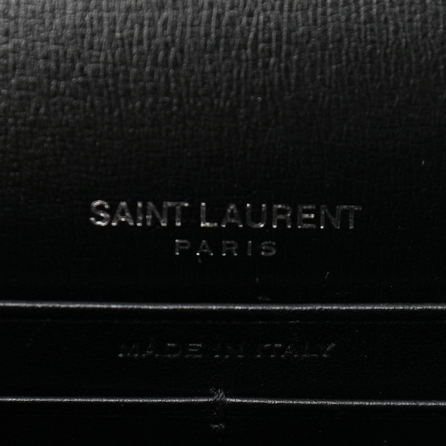 Saint Laurent Calfskin Monogram Sunset Chain Wallet Black 6 of 10