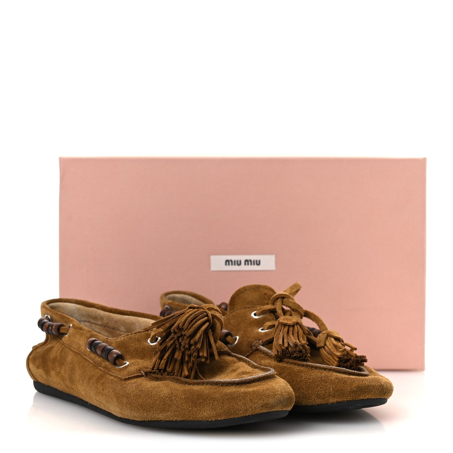 Suede Tassel Loafers 39 Olive Green