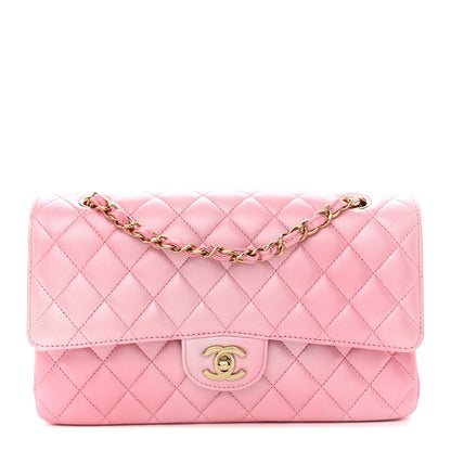 Chanel Cloudy Pearly Goatskin Quilted Medium Double Flap Pink 1 of 11