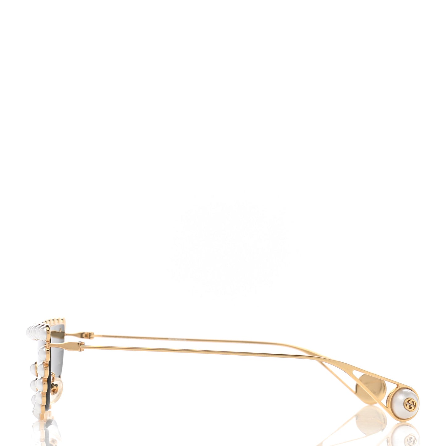 Metal Pearl Cat Eye Sunglasses GG0364S Gold