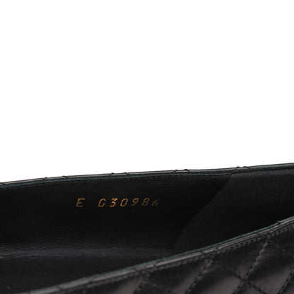 Chanel Calfskin Quilted Cap Toe Ballerina Flats 39 Black 9 of 9