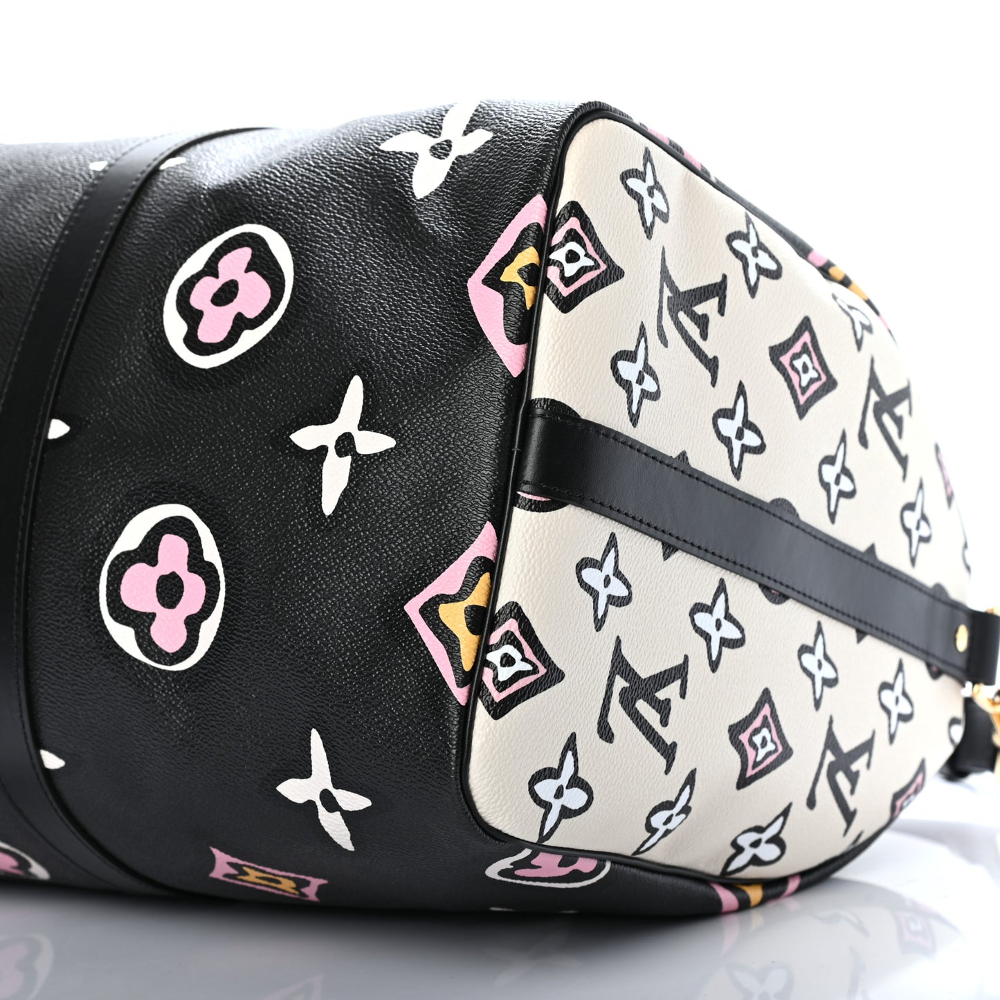 Monogram Giant Wild At Heart Keepall Bandouliere 45 Black
