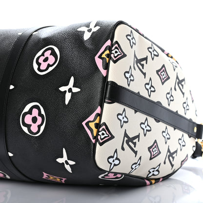 Louis Vuitton Monogram Giant Wild At Heart Keepall Bandouliere 45 Black 7 of 7