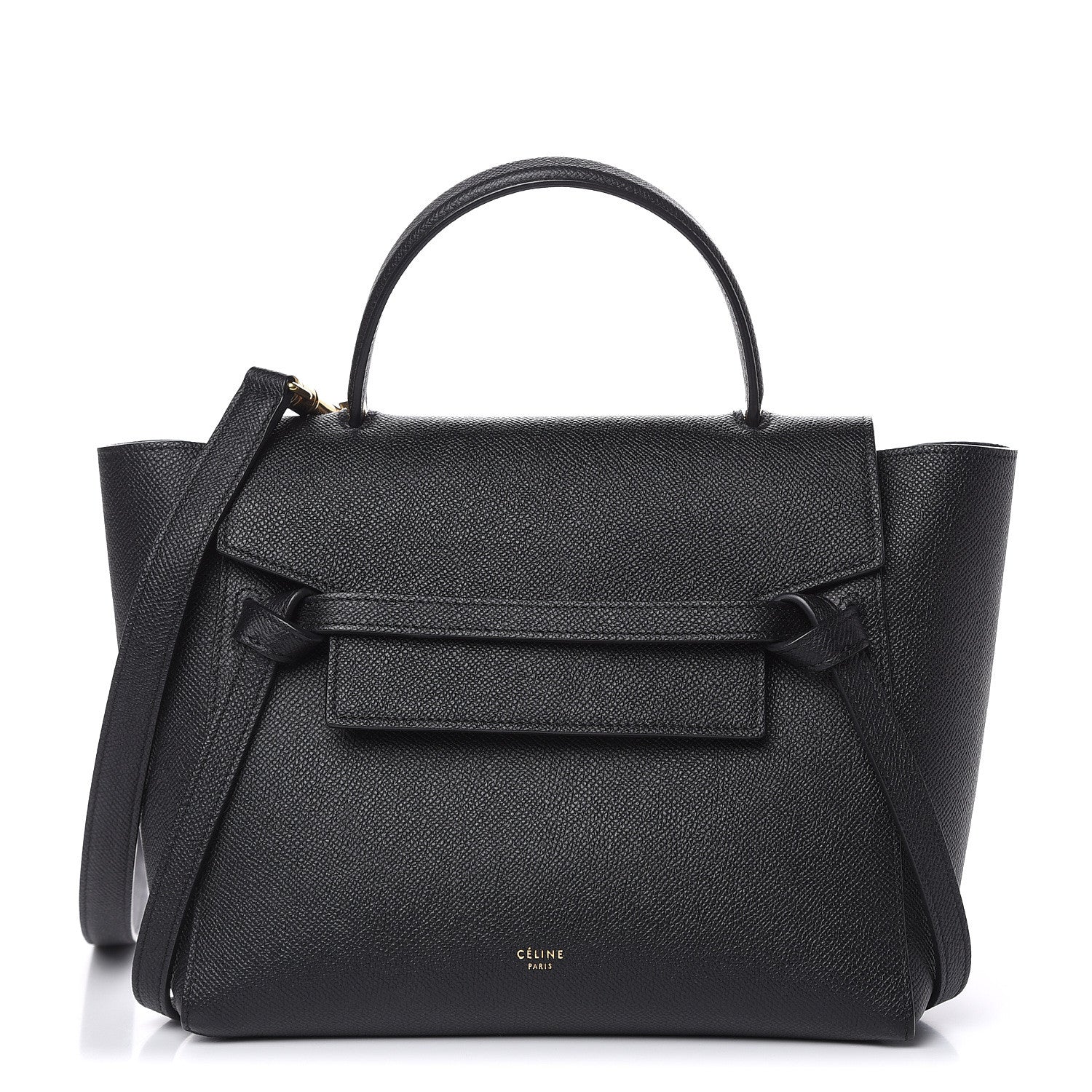 Celine Grained Calfskin Micro Belt Bag Black 1 of 10