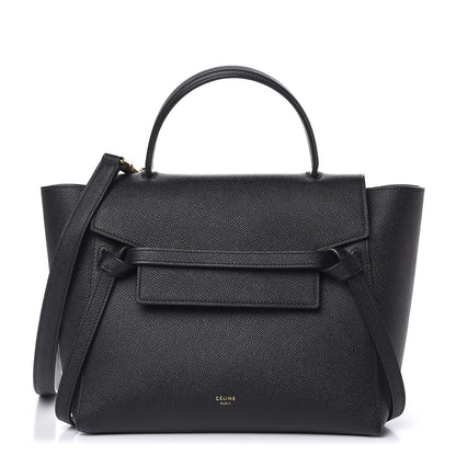 Celine Grained Calfskin Micro Belt Bag Black 1 of 10