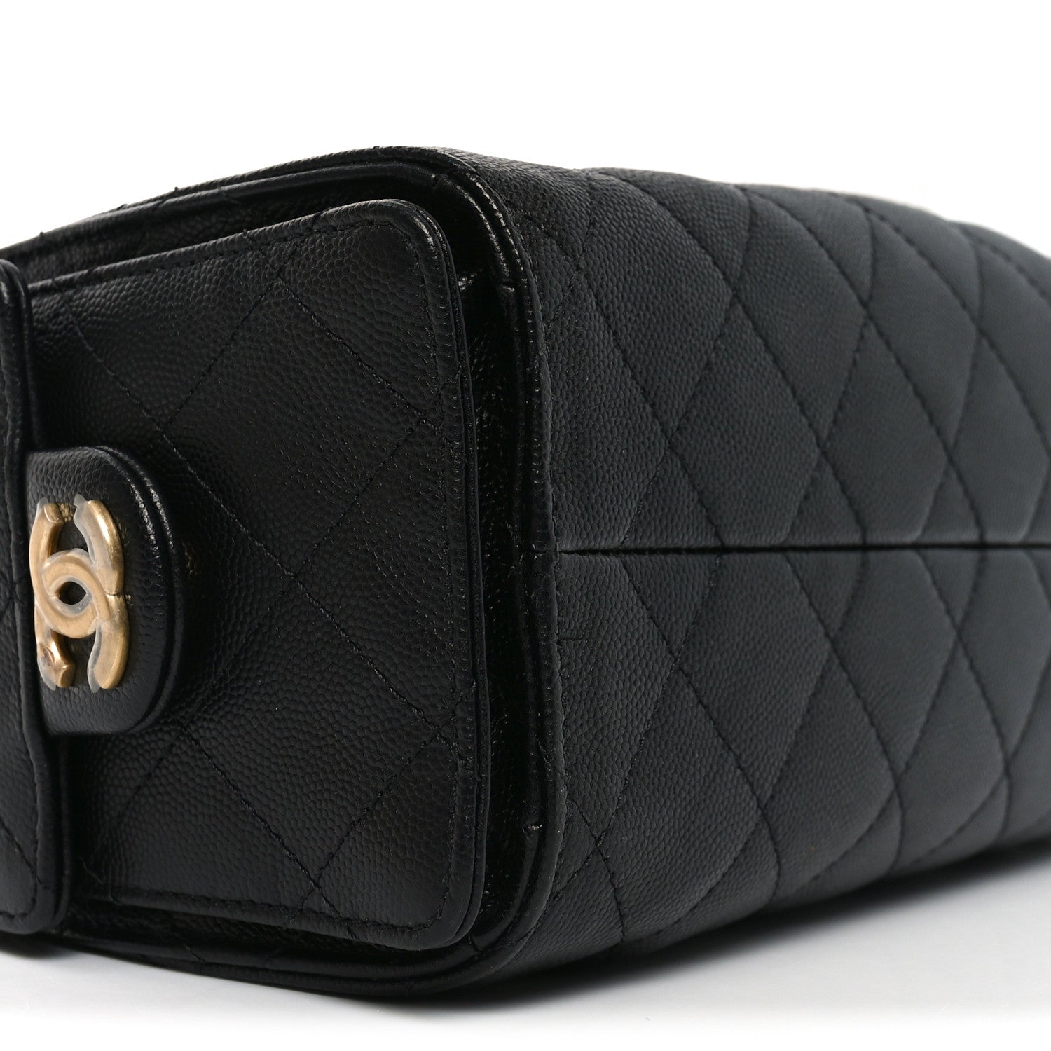 Chanel Caviar Quilted Mini Chanel 25 Handbag Black 9 of 10