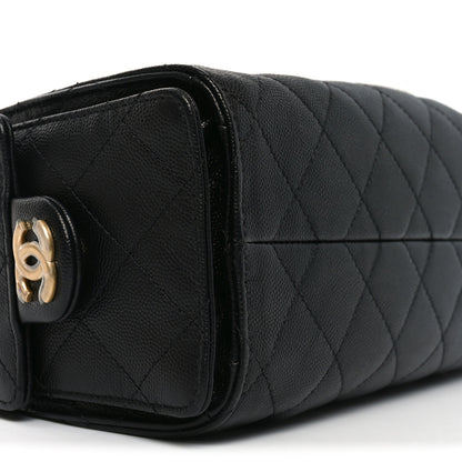 Chanel Caviar Quilted Mini Chanel 25 Handbag Black 9 of 10