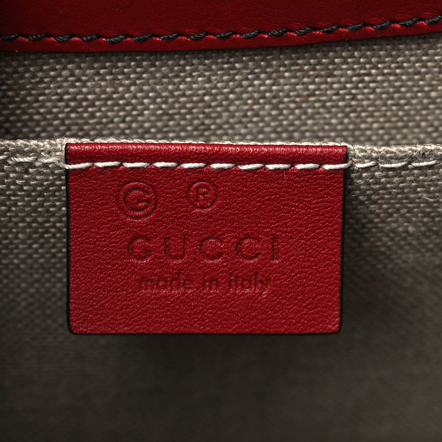 Microguccissima Medium Emily Chain Shoulder Bag Red