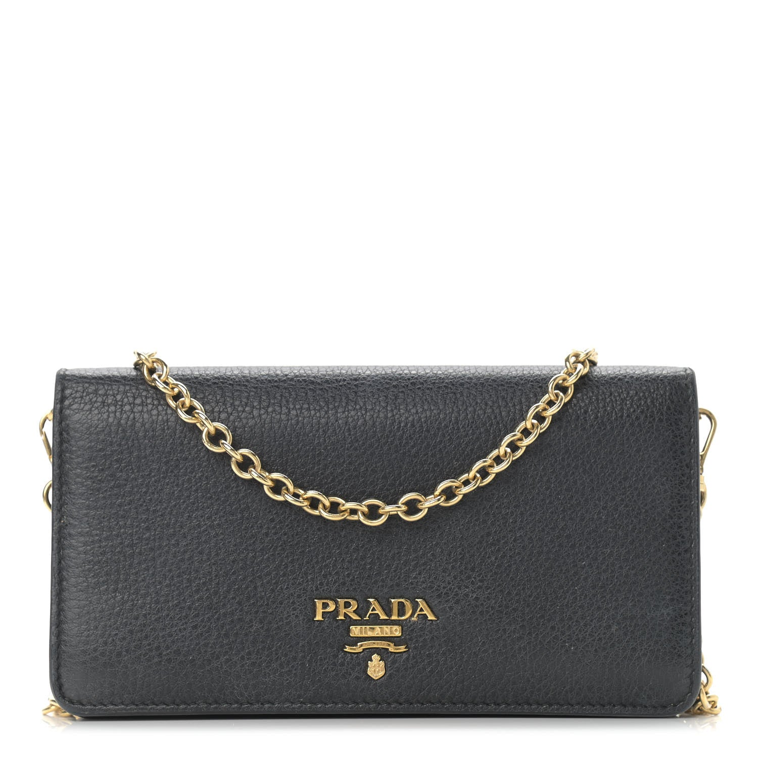 Prada Vitello Daino Mini Crossbody Bag Black 1 of 10