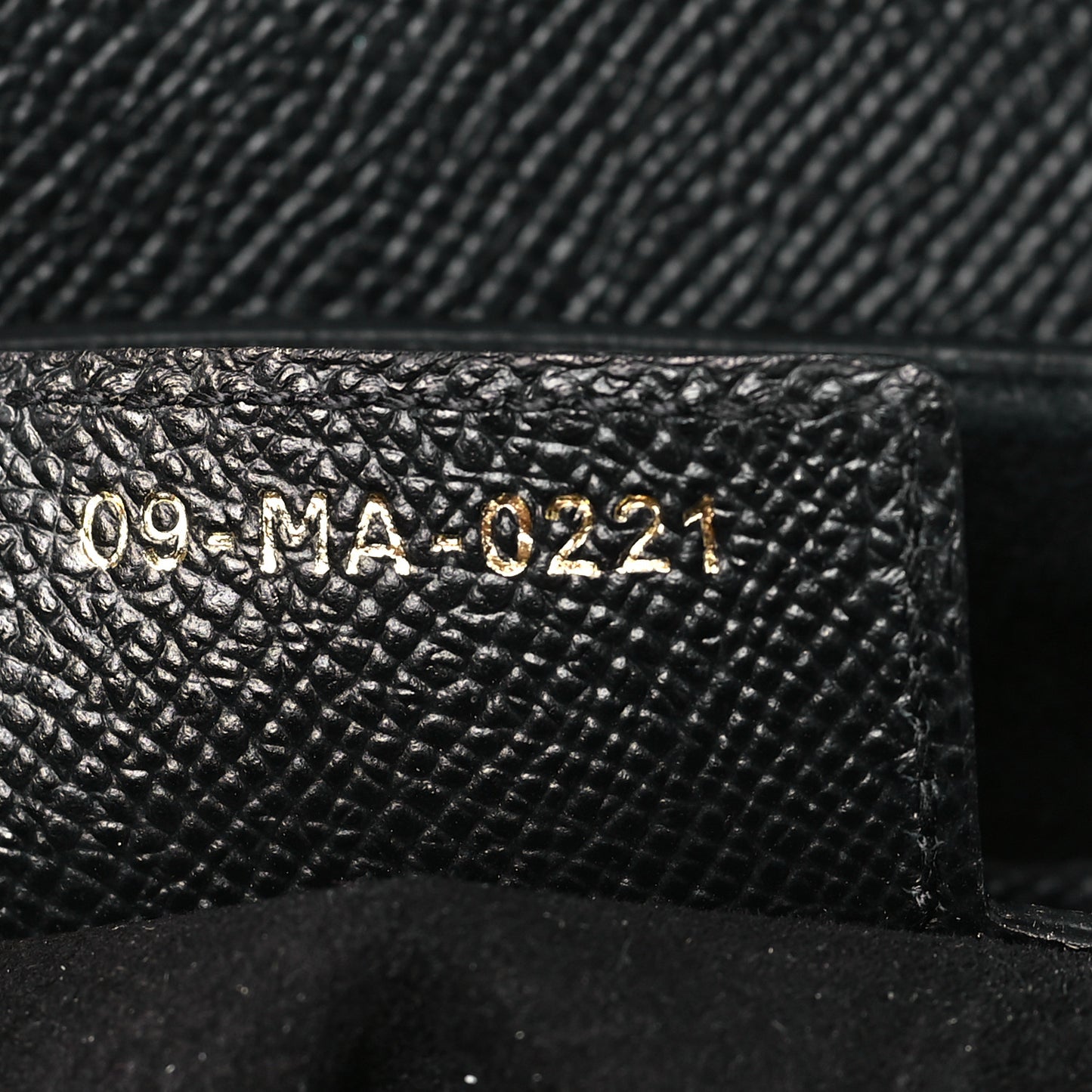 Grained Calfskin Saddle Bag Black