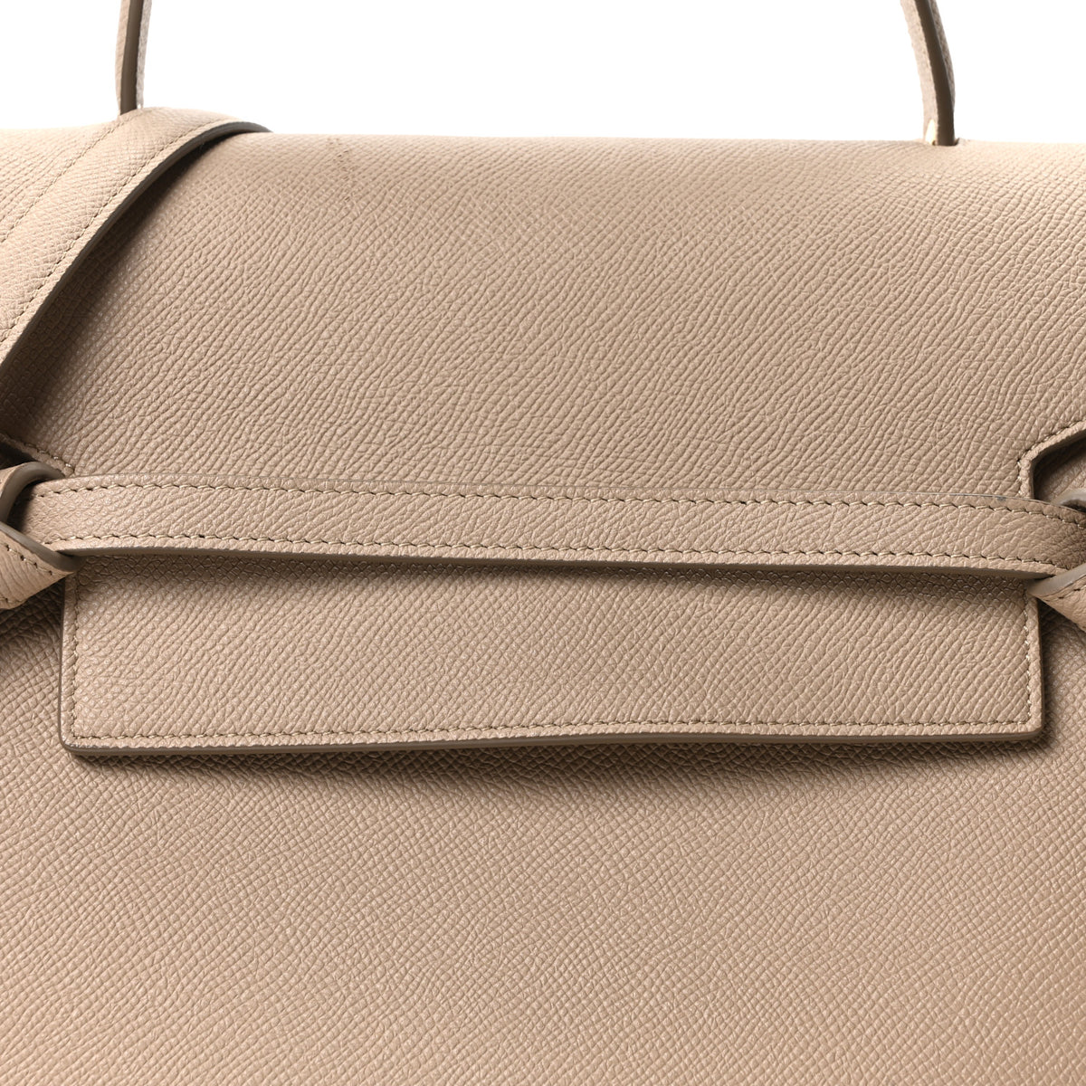 Grained Calfskin Mini Belt Bag Light Taupe