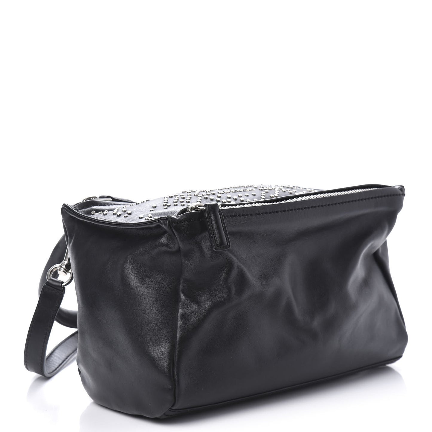 Calfskin Small Studded Pandora Black