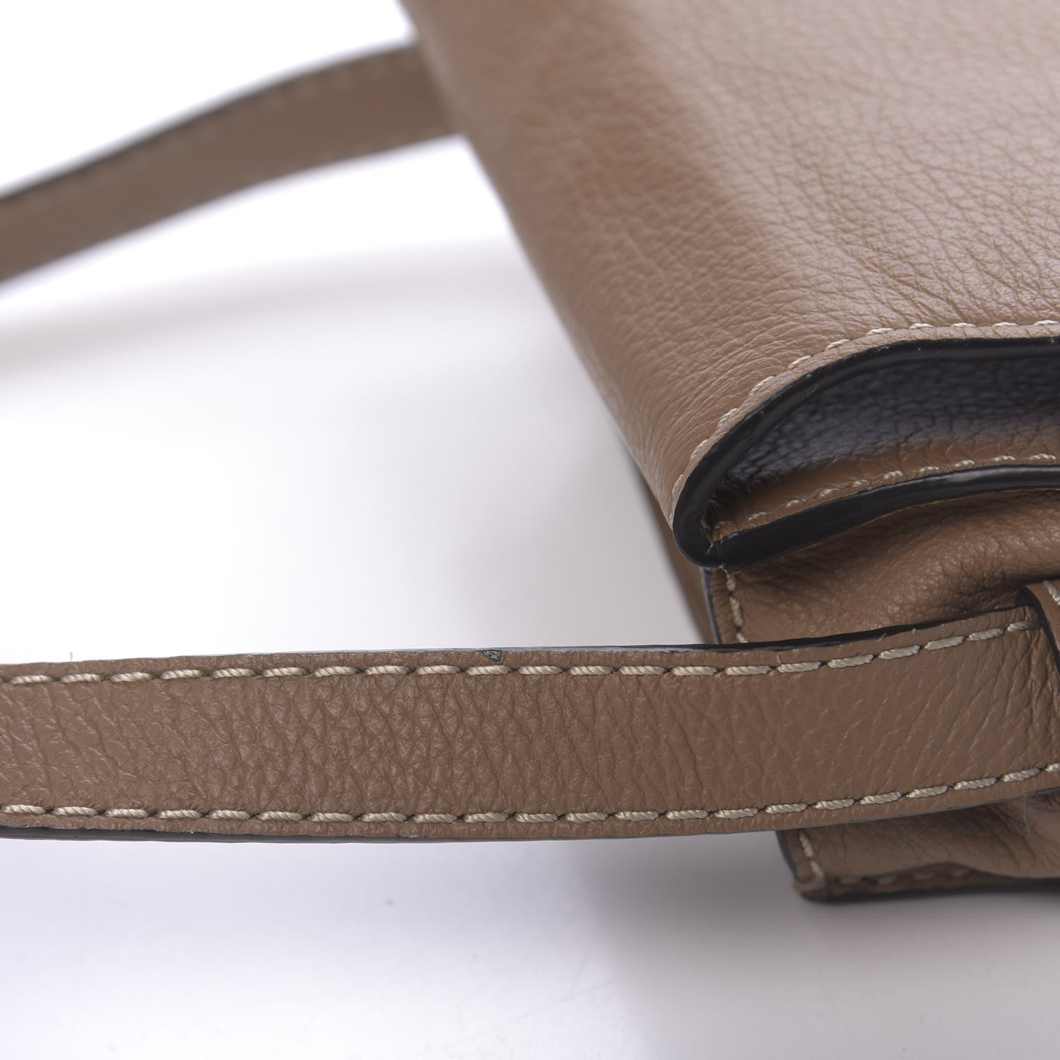 Chloe Calfskin Mini Marcie Round Crossbody Bag Nut 8 of 12