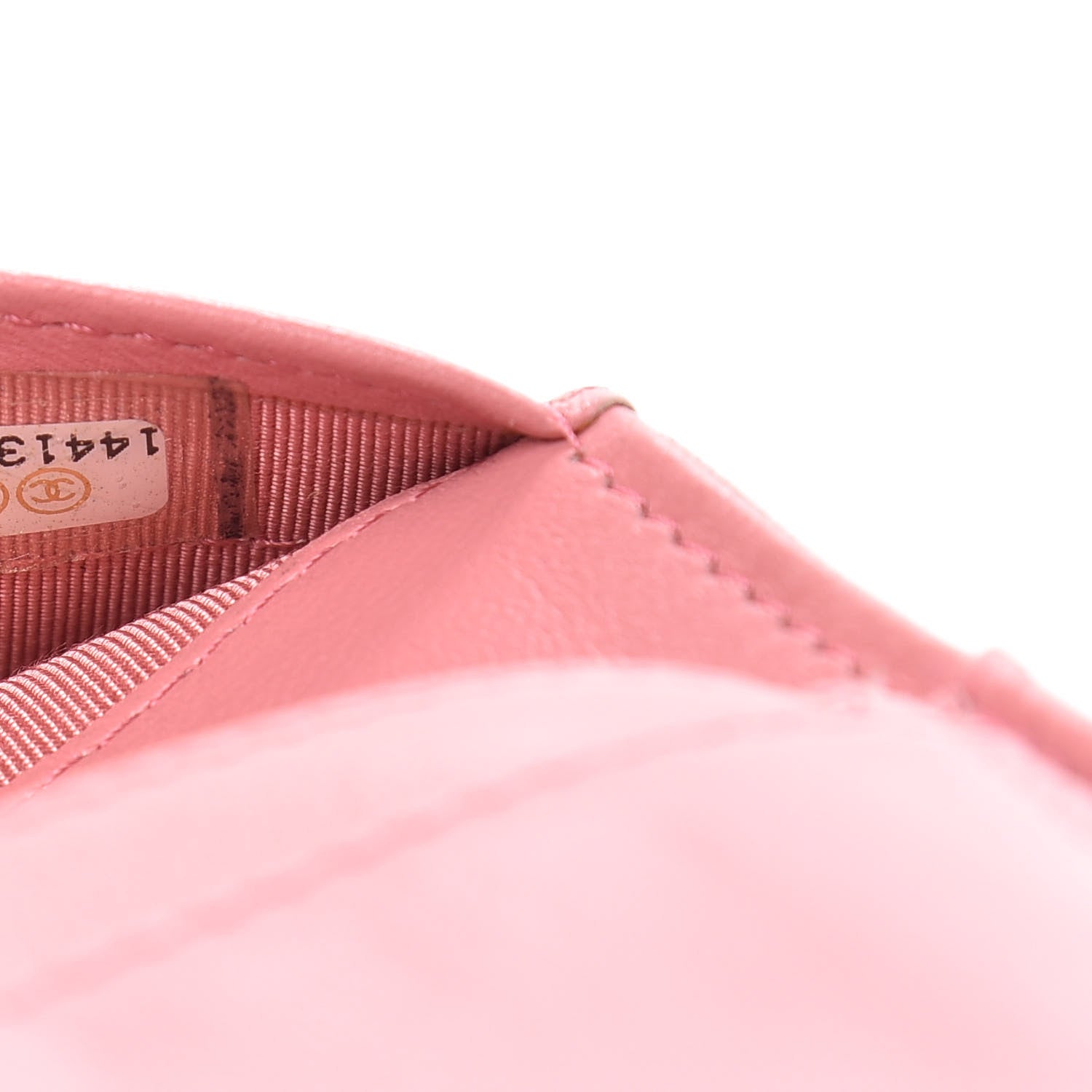 Chanel Lambskin Quilted Yen Wallet Pink 8 of 15