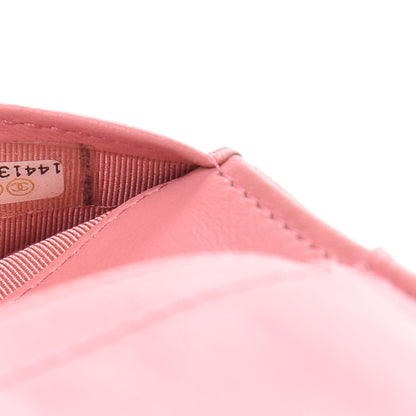 Chanel Lambskin Quilted Yen Wallet Pink 8 of 15