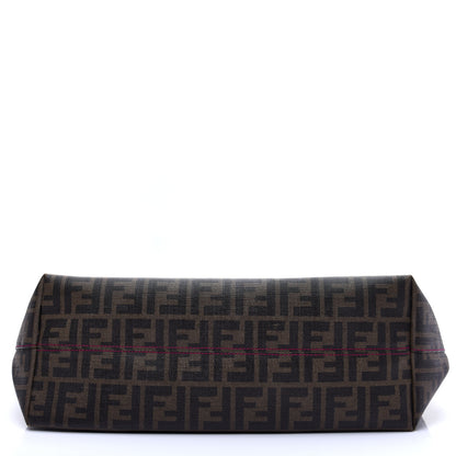 Fendi Zucca Spalmati Clover Lady Bug Roll Tote Tobacco 10 of 11