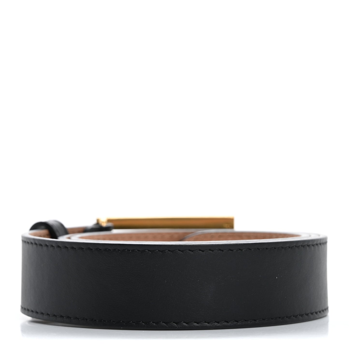 Calfskin Baguette Belt 80 32 Black