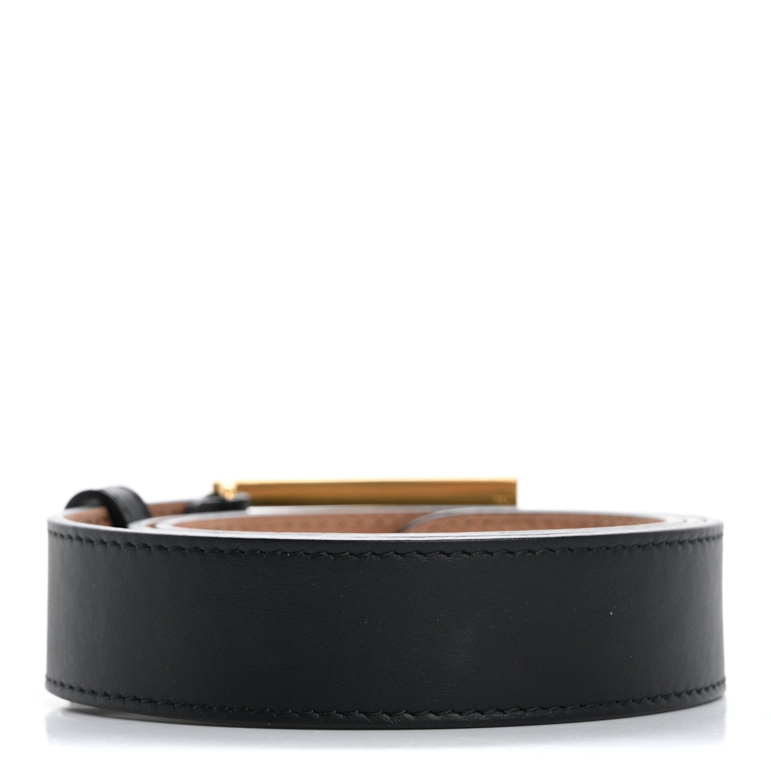 Fendi Calfskin Baguette Belt 80 32 Black 2 of 8