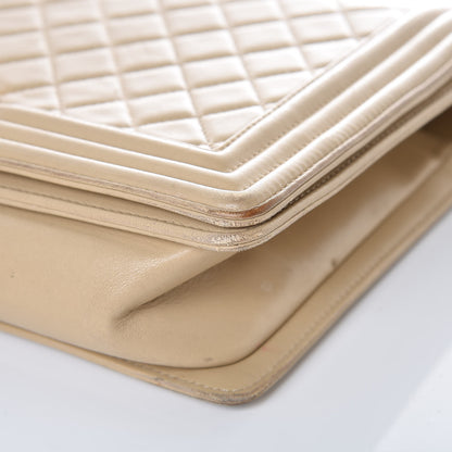Chanel Lambskin Quilted New Medium Boy Flap Beige 16 of 18