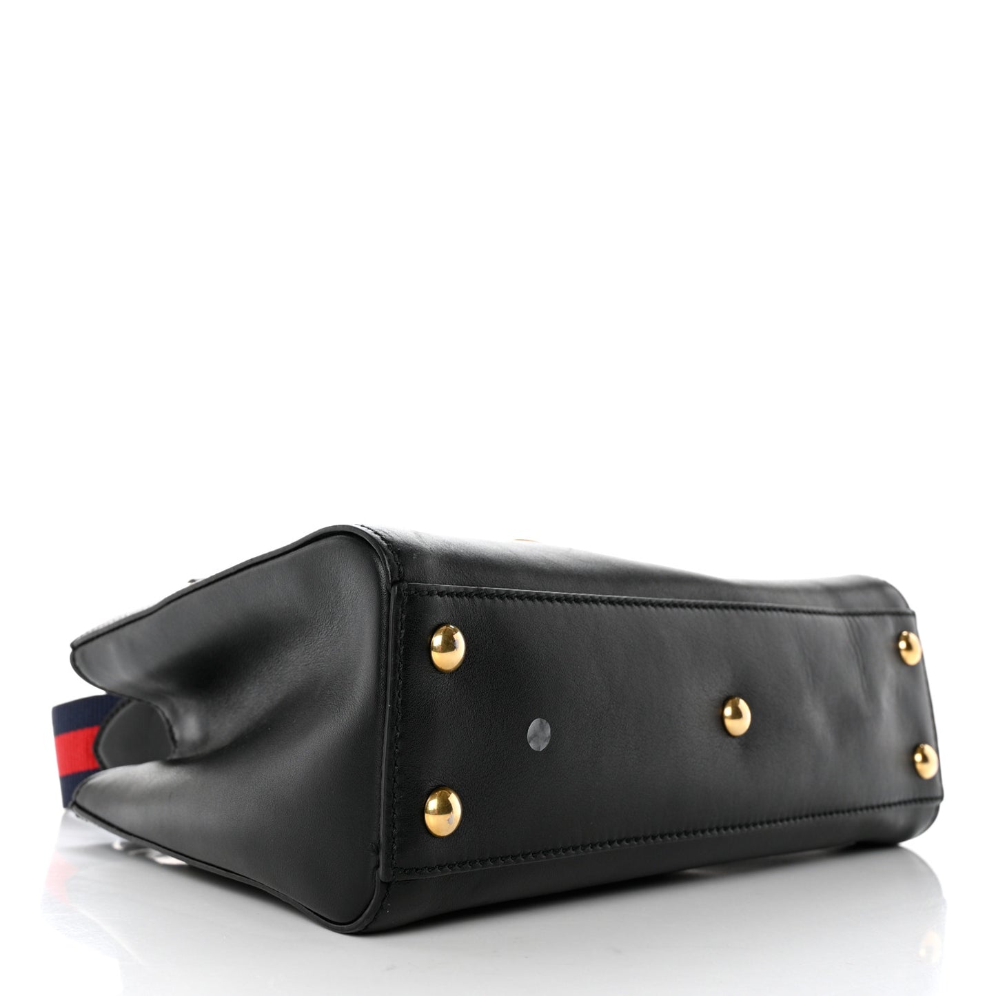 Calfskin Medium Sylvie Top Handle Tote Black
