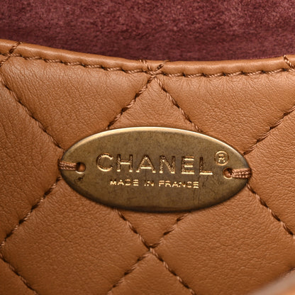 Chanel Calfskin Quilted Multi Pouching Flap And Coin Purse Beige 7 of 12