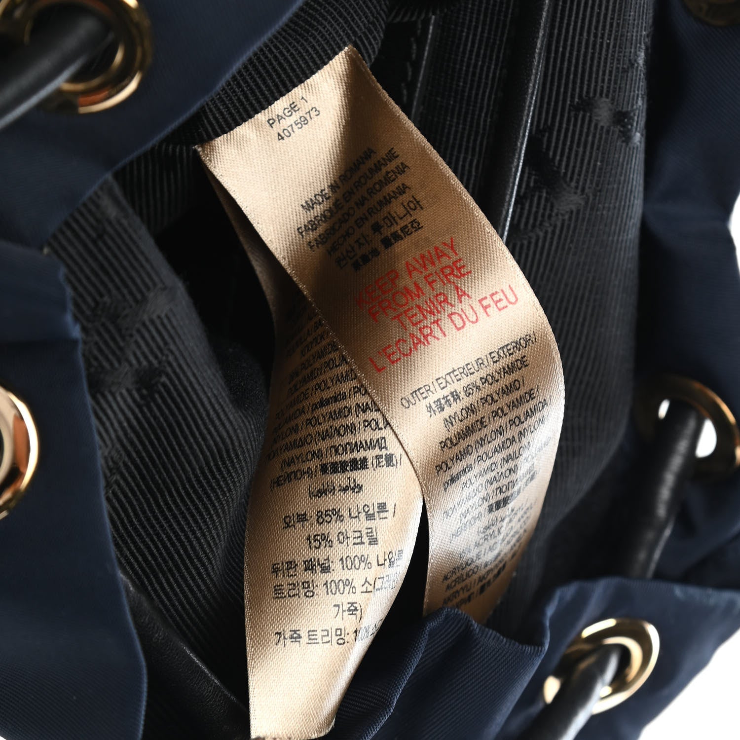 Burberry Nylon Small Crossbody Rucksack Backpack Ink Blue 7 of 10
