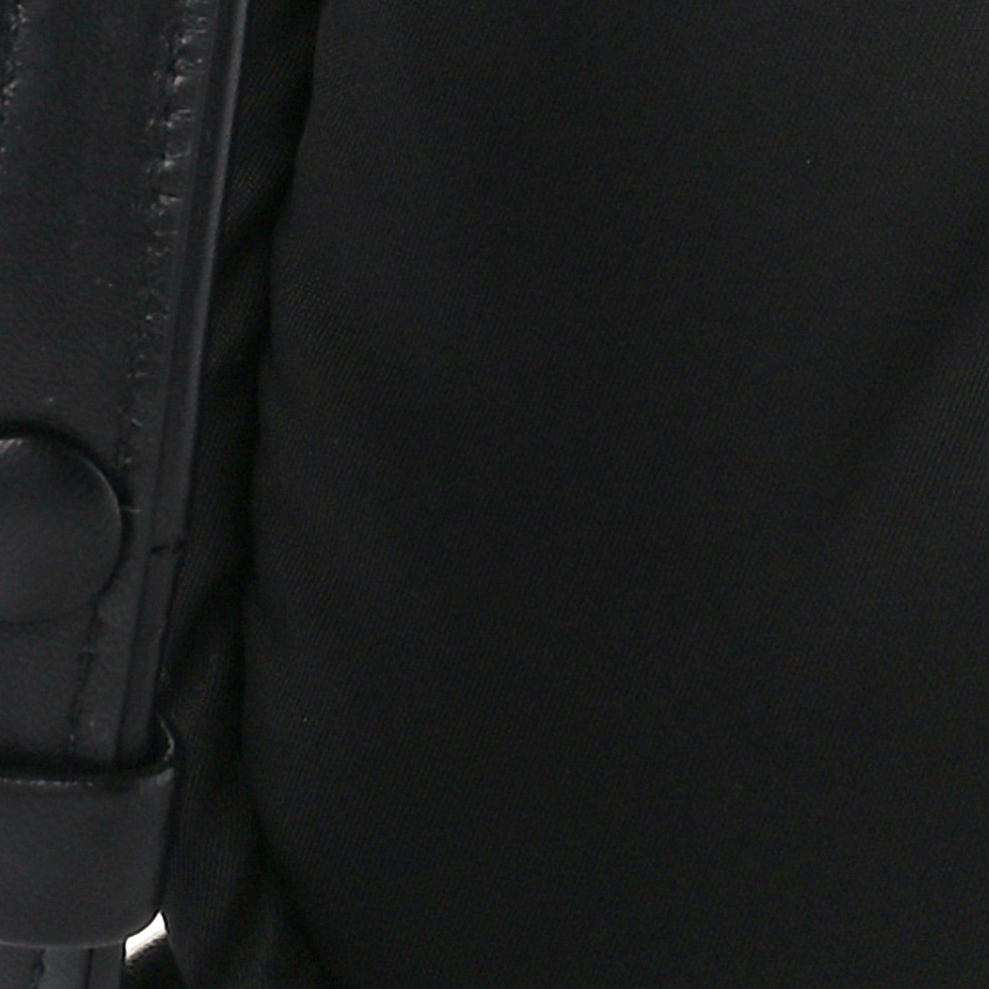 Re-Nylon Soft Padded Small Double Handled Shoulder Bag Black