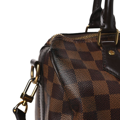 Louis Vuitton Damier Ebene Speedy Bandouliere 25 10 of 17