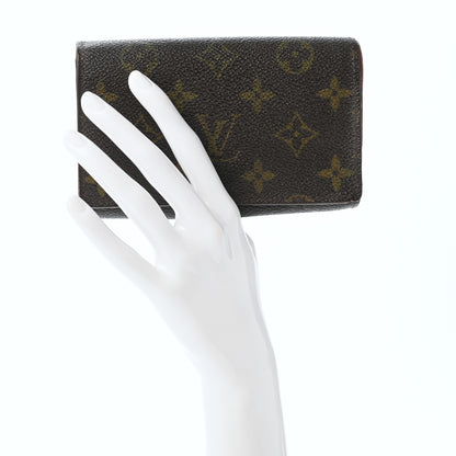 Louis Vuitton Monogram Porte Monnaie Billets Tresor Wallet 2 of 8