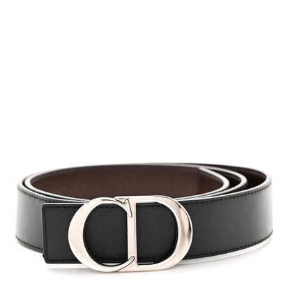 Christian Dior Calfskin CD Belt 100 Brown Black 2 of 7