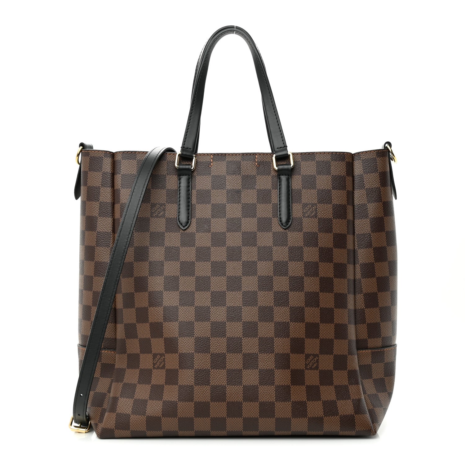 Louis Vuitton Damier Ebene Belmont MM Black 1 of 10