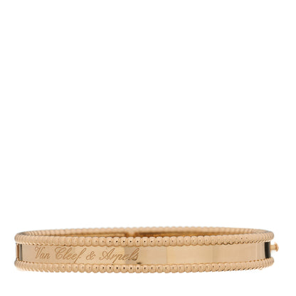 Van Cleef & Arpels 18K Rose Gold Perlee Signature Bangle Bracelet S 2 of 5