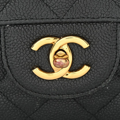 Chanel Caviar Quilted Jumbo Double Flap Black 15 of 15