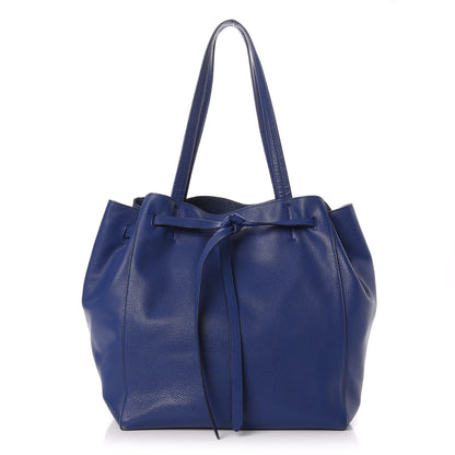 Celine Soft Grained Calfskin Small Belt Cabas Phantom Indigo 1 of 11