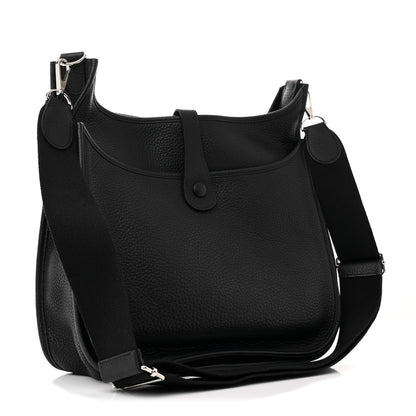 Hermes Taurillon Clemence Evelyne III GM Black 3 of 11