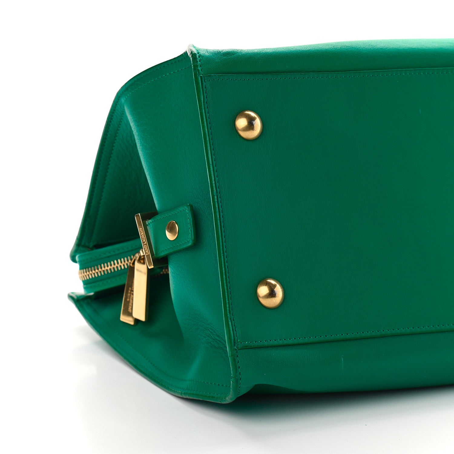 Saint Laurent Calfskin Medium Classic Y Cabas Green 6 of 9