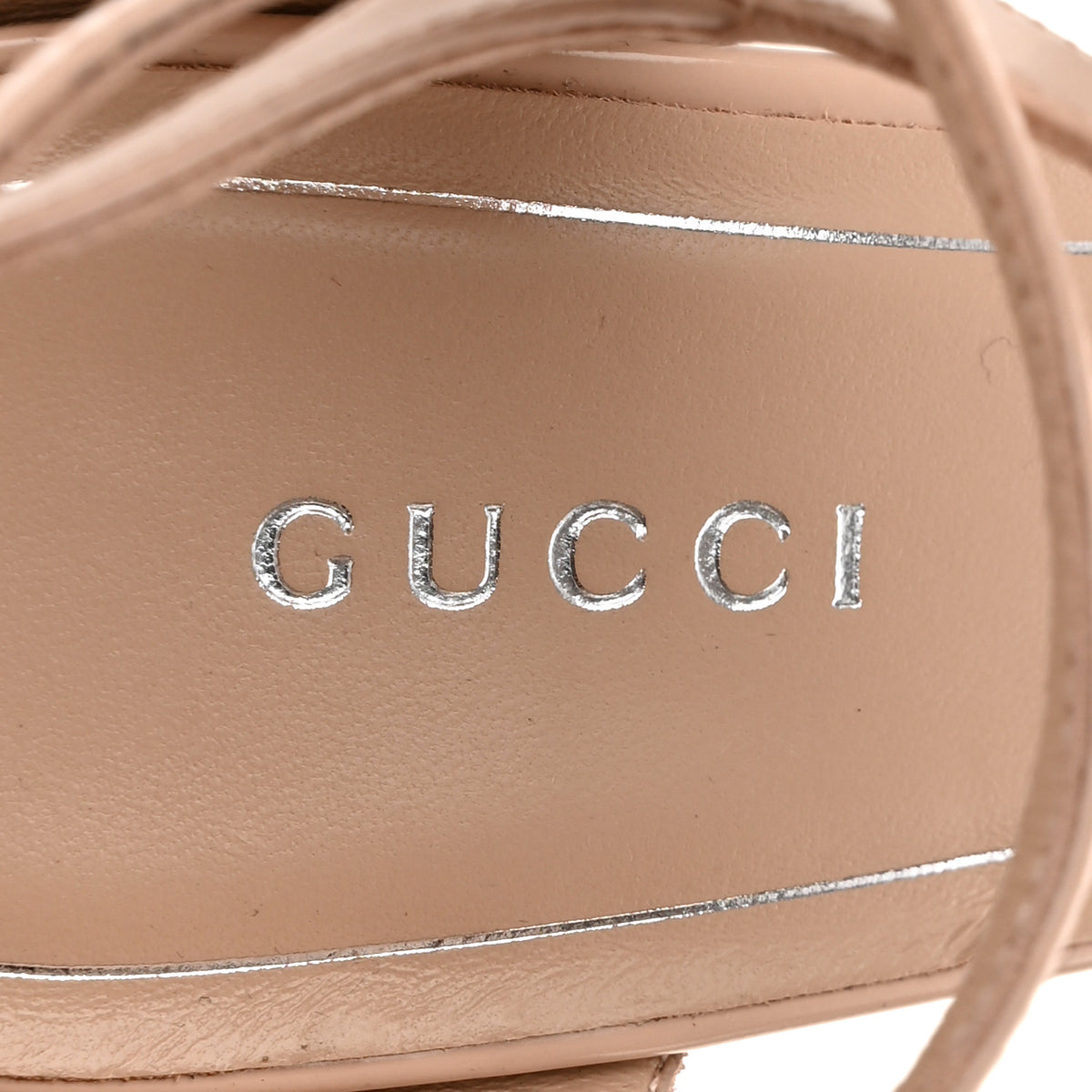 Gucci Shiny Calfskin Castello Bamboo Heel Sandals 36.5 New Pink 8 of 9