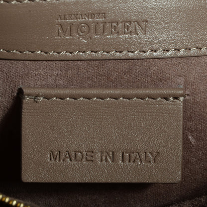 Alexander McQueen Calfskin Embossed Suede Large Heroine Tan 7 of 8