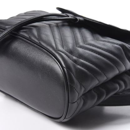 Gucci Calfskin Matelasse GG Marmont Flap Backpack Black 6 of 11