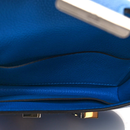 Hermes Evercolor Constance Slim Wallet Bleu Hydra 6 of 10