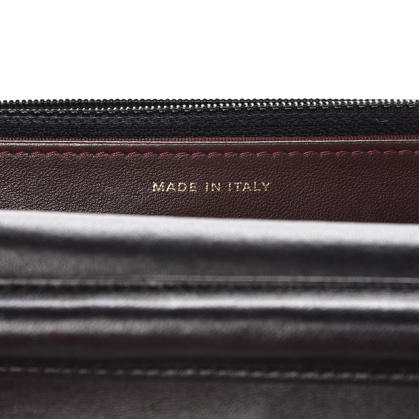 Lambskin Quilted Wallet On Chain WOC Black