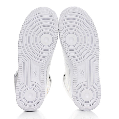 Louis Vuitton X NIKE AIR FORCE 1 Calfskin Monogram Mid Sneakers 7 White 5 of 10