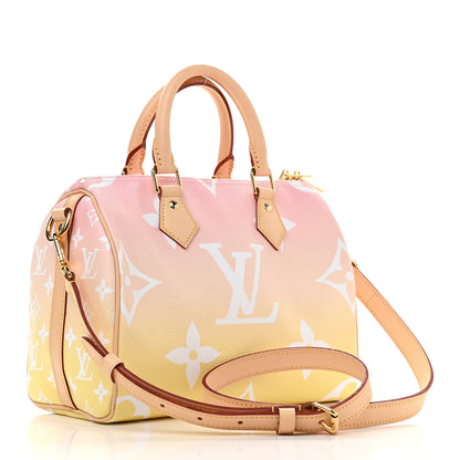 Louis Vuitton Monogram Giant By The Pool Speedy Bandouliere 25 Light Pink 3 of 9