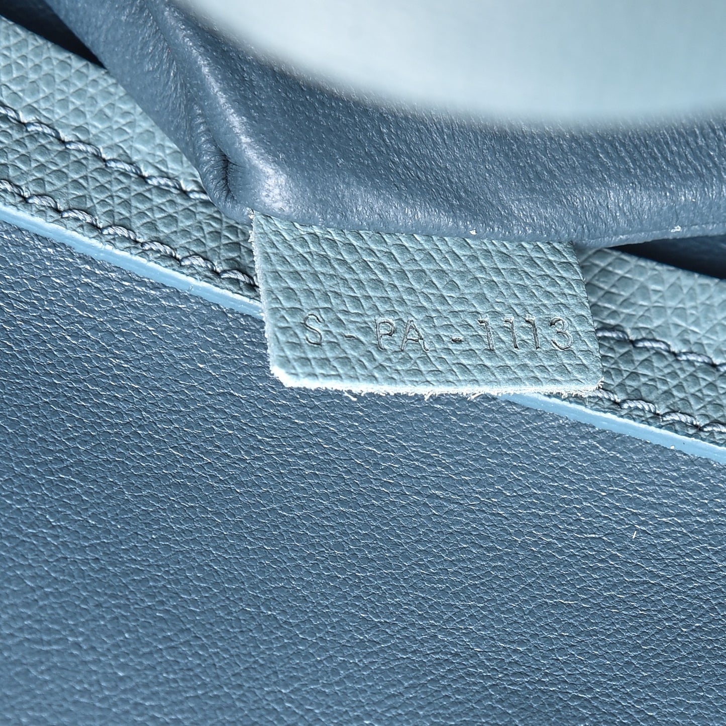 Grained Calfskin Medium Phantom Luggage Sky Blue